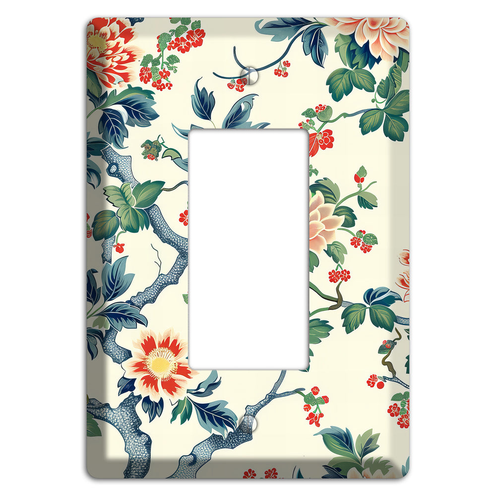Peony & Branch Rocker Wallplate