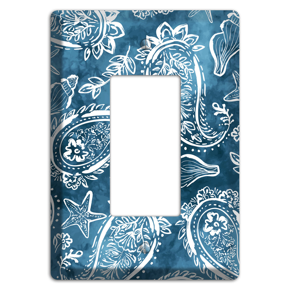 Indigo Tide Paisley Rocker Wallplate