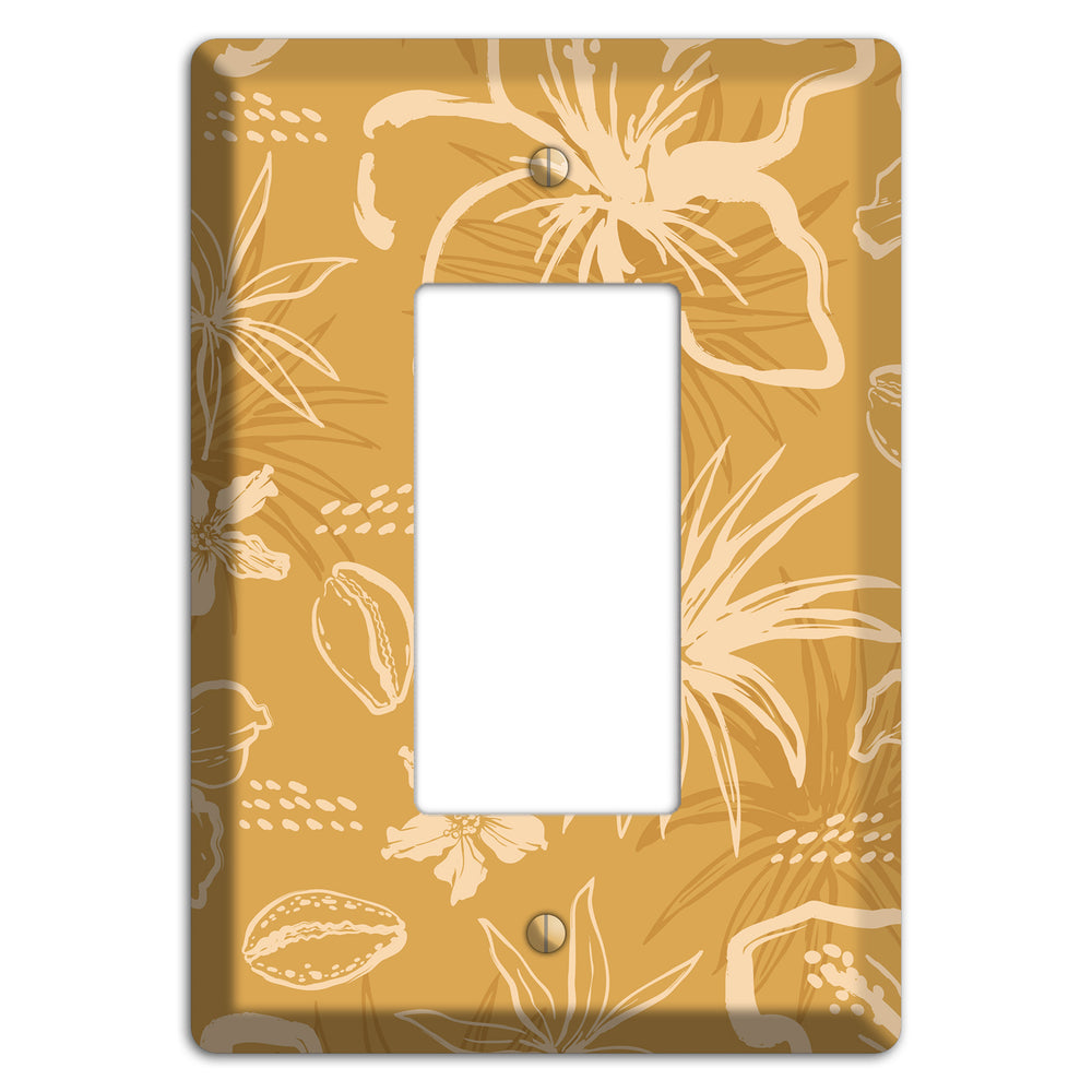 Golden Hibiscus Drift Rocker Wallplate