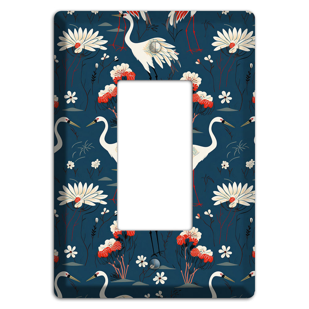 Sapphire Crane Meadow Rocker Wallplate