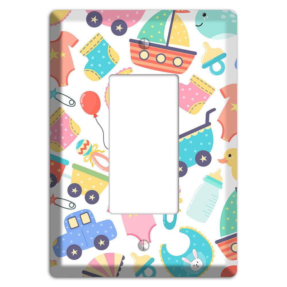Baby Parade (White) Rocker Wallplate