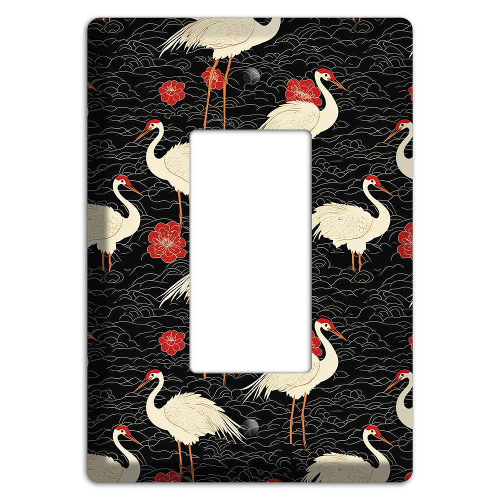 Ebony Crane Vigil Rocker Wallplate