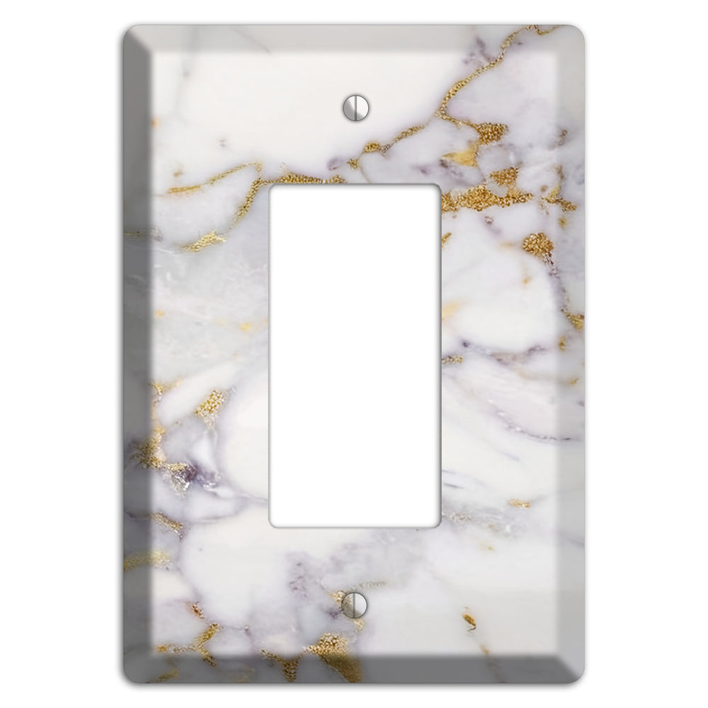 Metallic Bronze Marble Rocker Wallplate