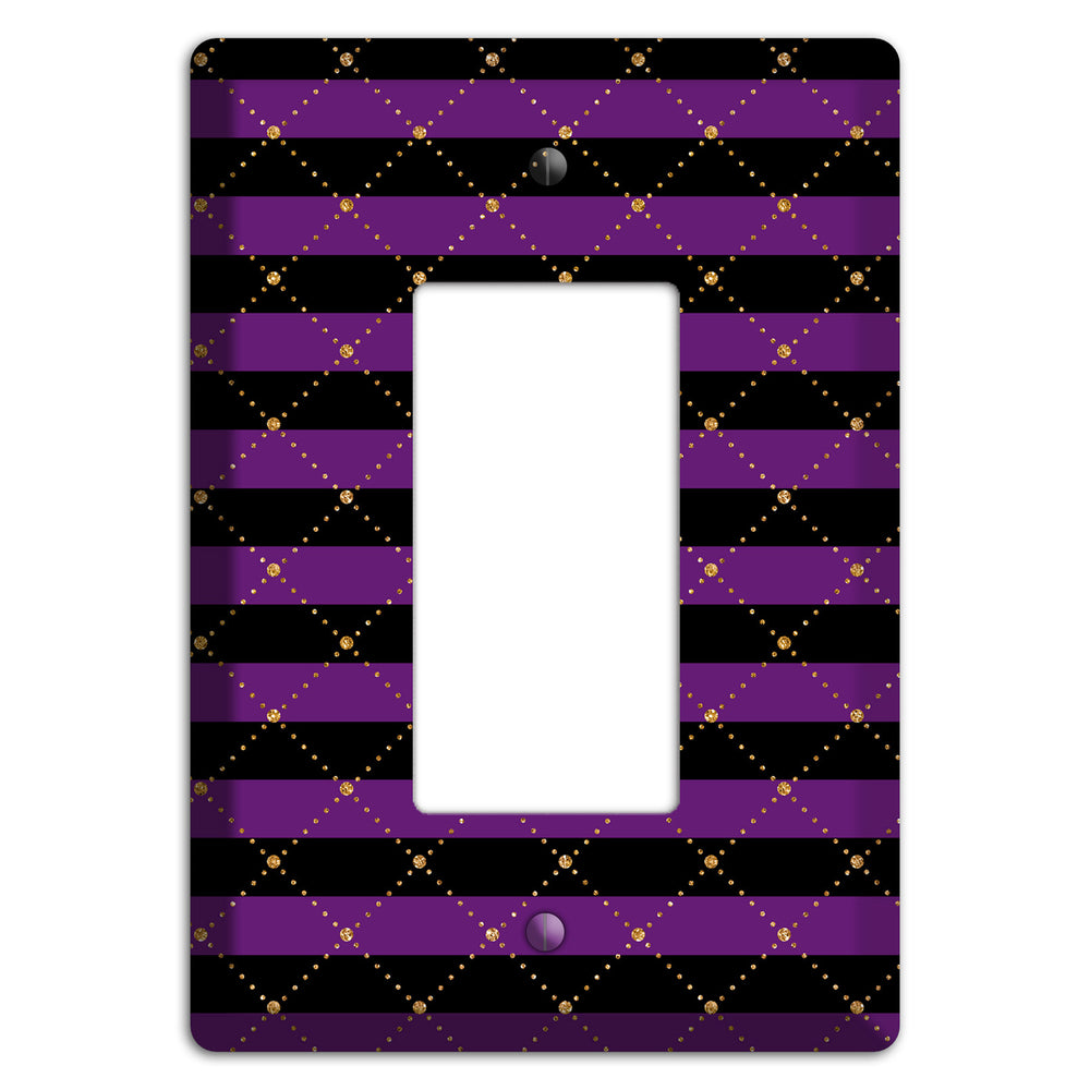 Striped Harlequin Glow Rocker Wallplate