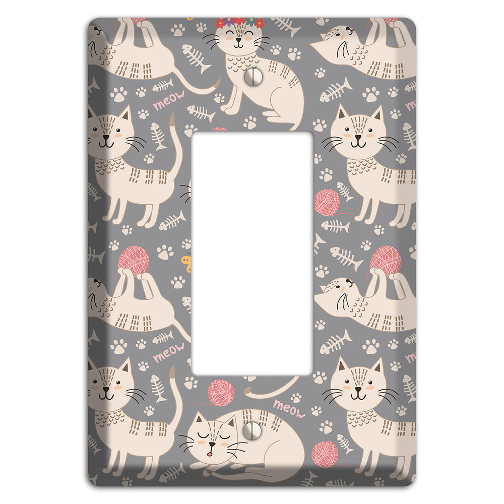 Meow Mix (Gray) Rocker Wallplate