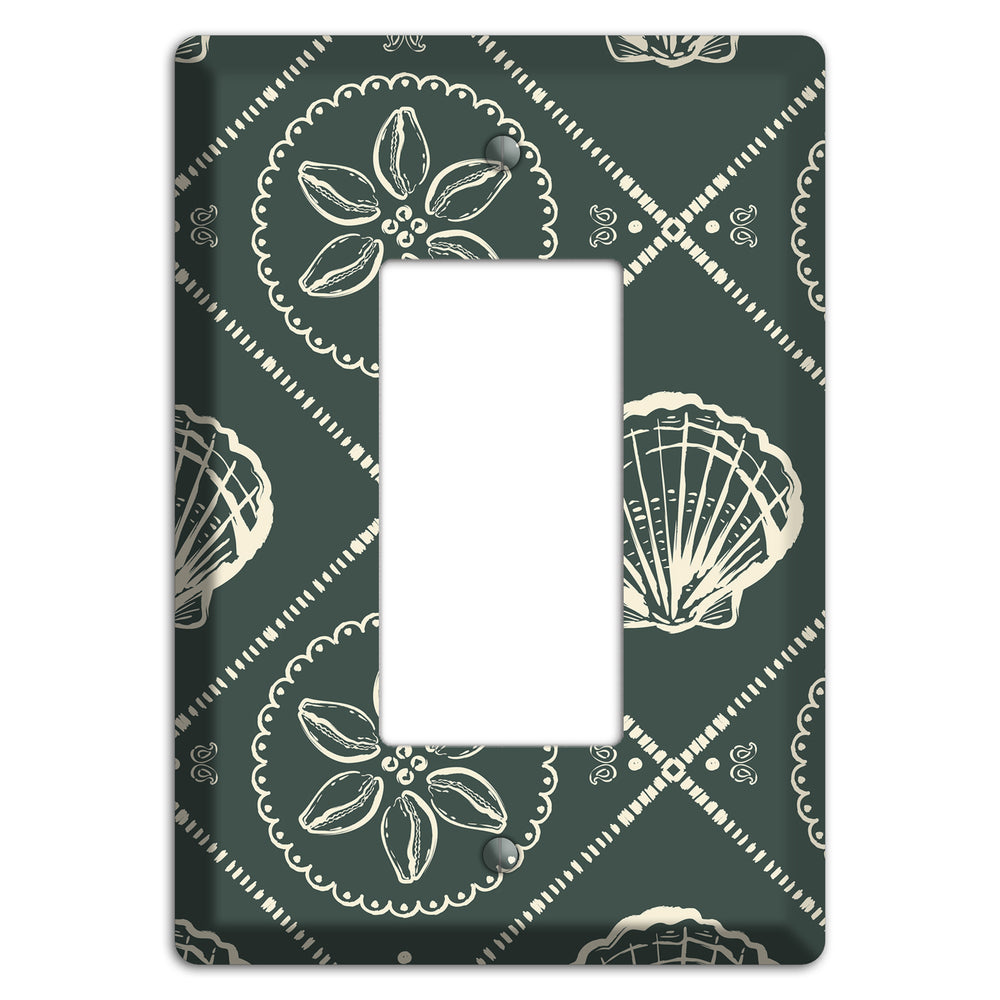 Slate Cowrie Medallion Rocker Wallplate