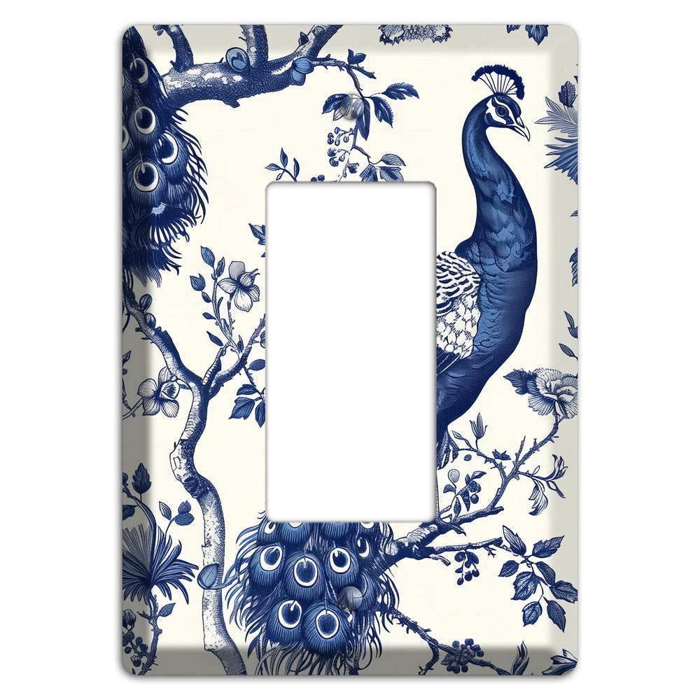 Peacock & Bough Rocker Wallplate