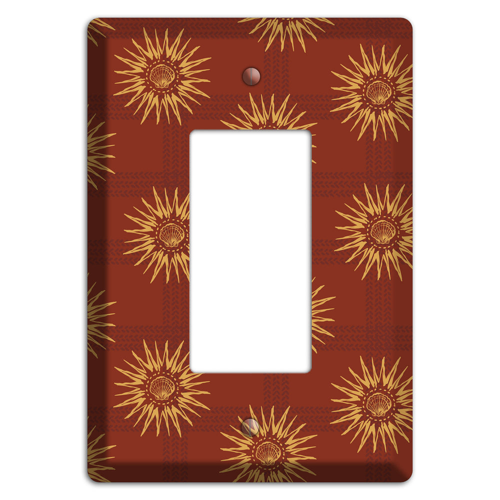 Russet Sun Plaid Rocker Wallplate