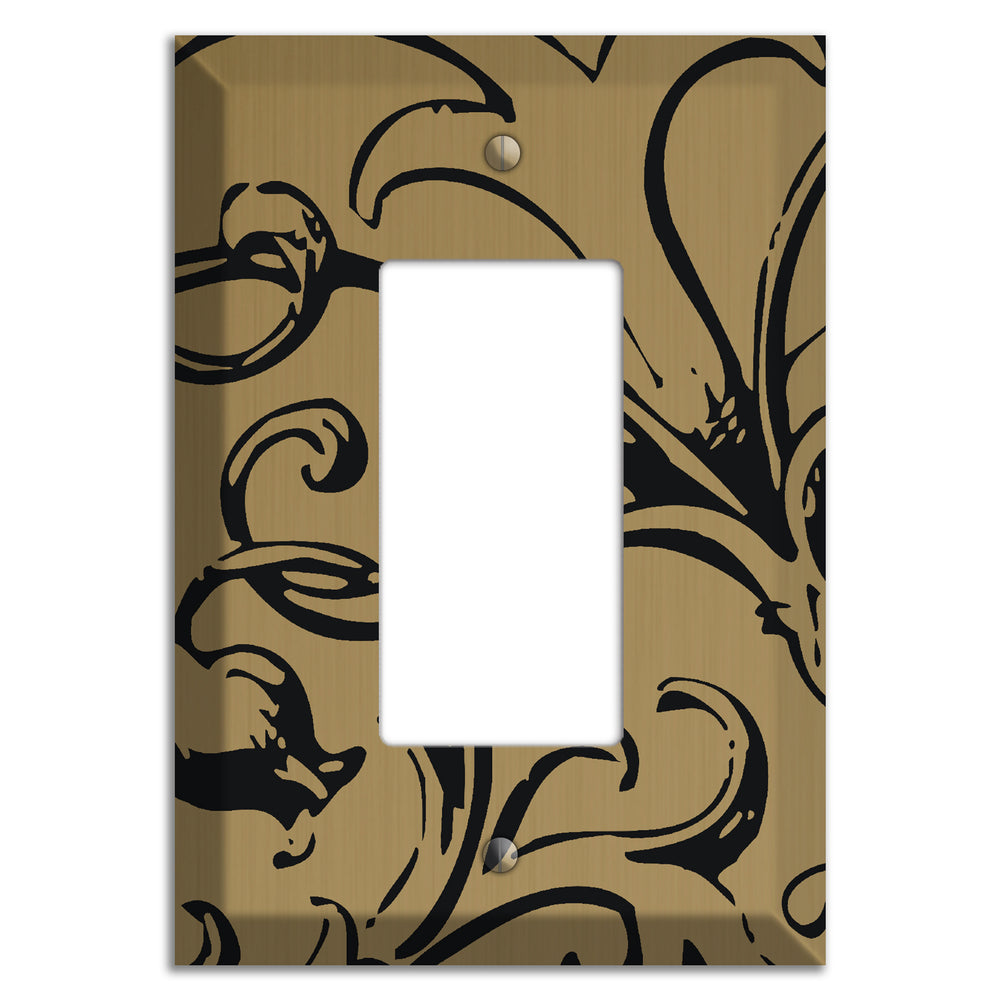 Tower Gold Baroque Scroll Rocker Wallplate