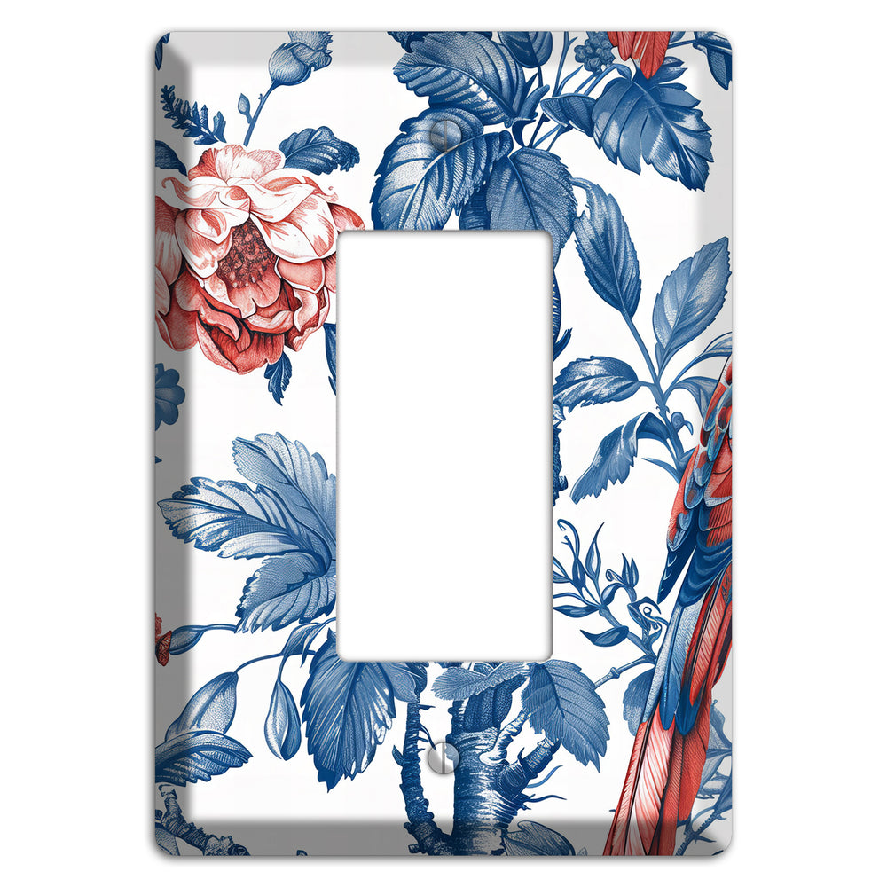 Scarlet in Bloom Rocker Wallplate