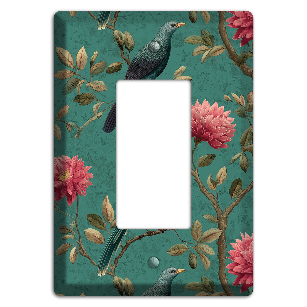 Crimson Perch Rocker Wallplate