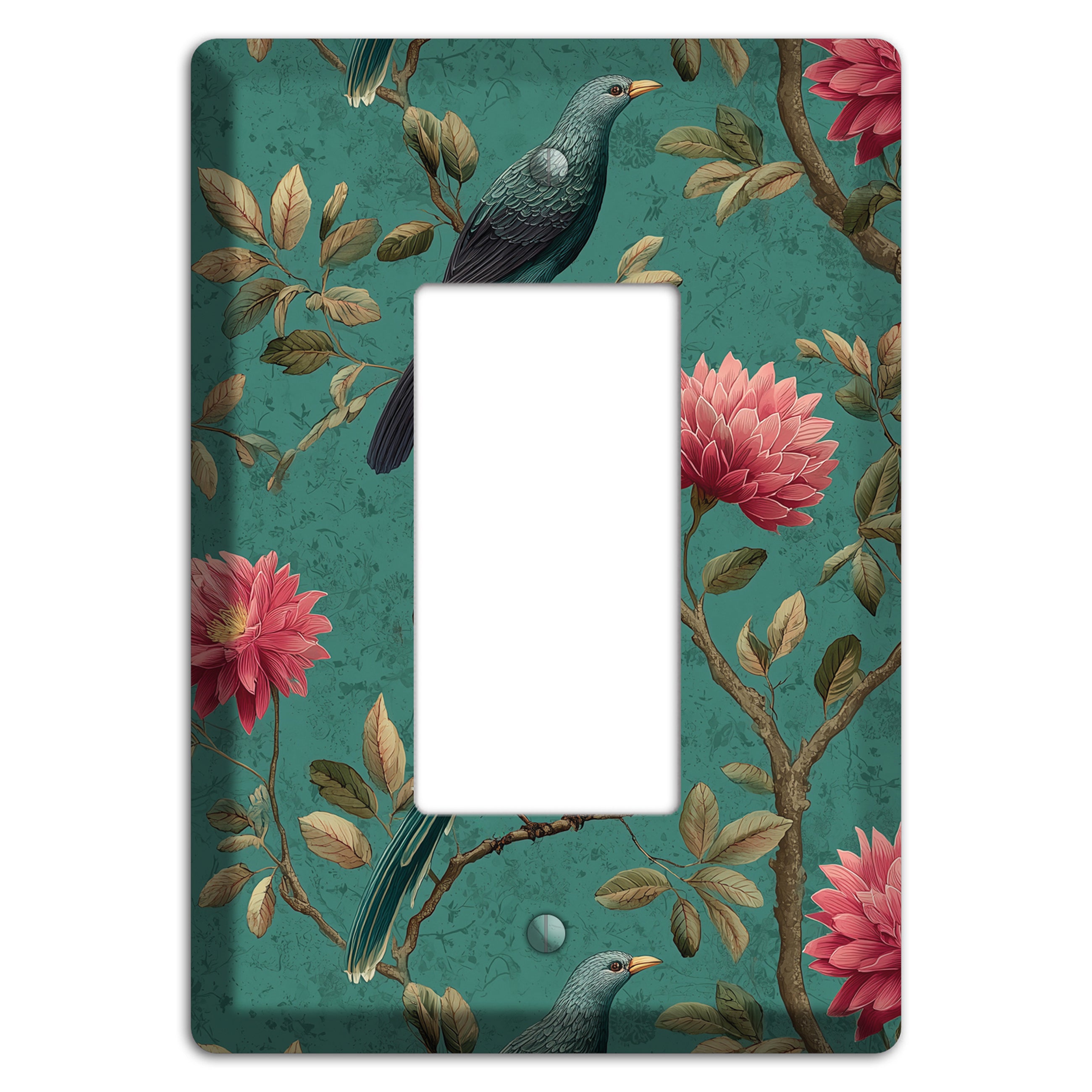 Crimson Perch Rocker Wallplate