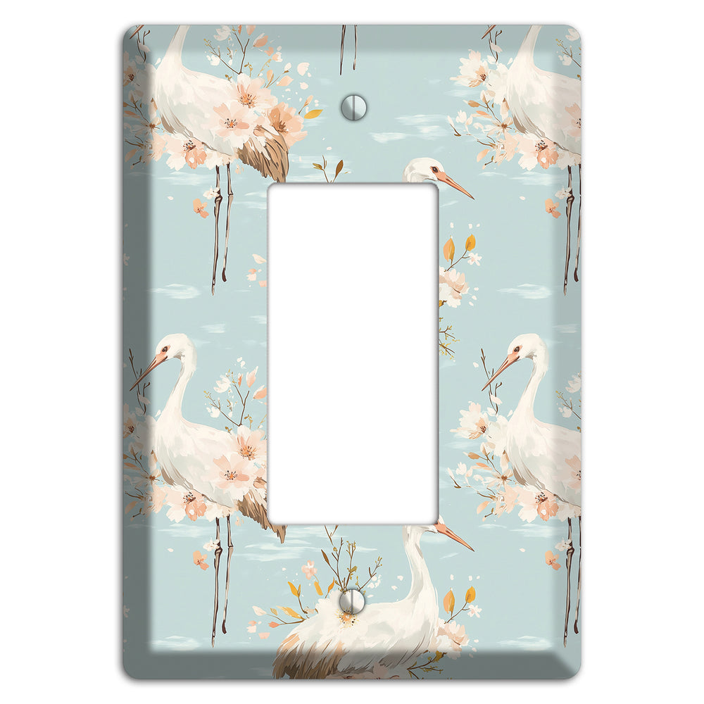 Celadon Crane Reverie Rocker Wallplate