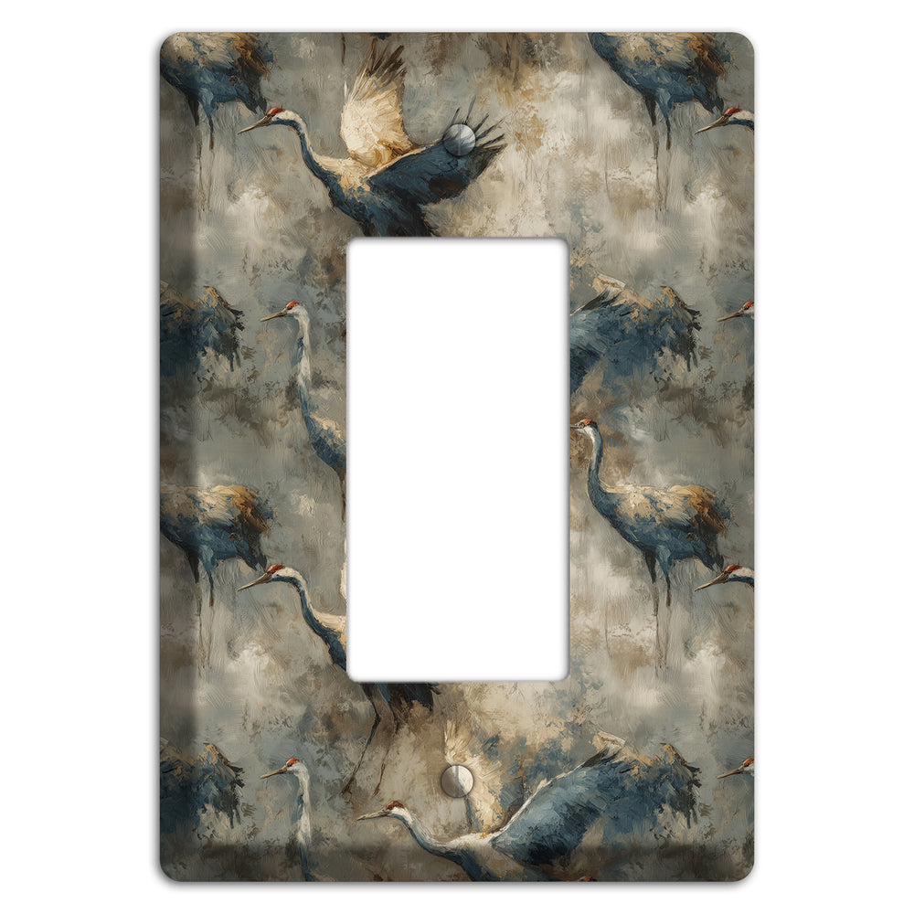 Slate Crane Migration Rocker Wallplate