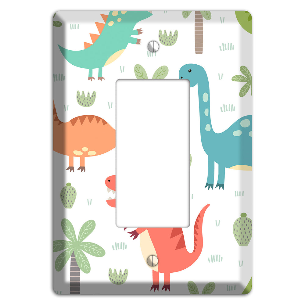 Jurassic Pals (Pastel) Rocker Wallplate