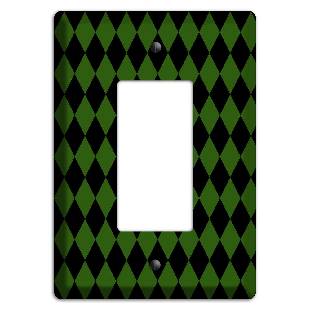 Jester's Diamonds: Green Rocker Wallplate