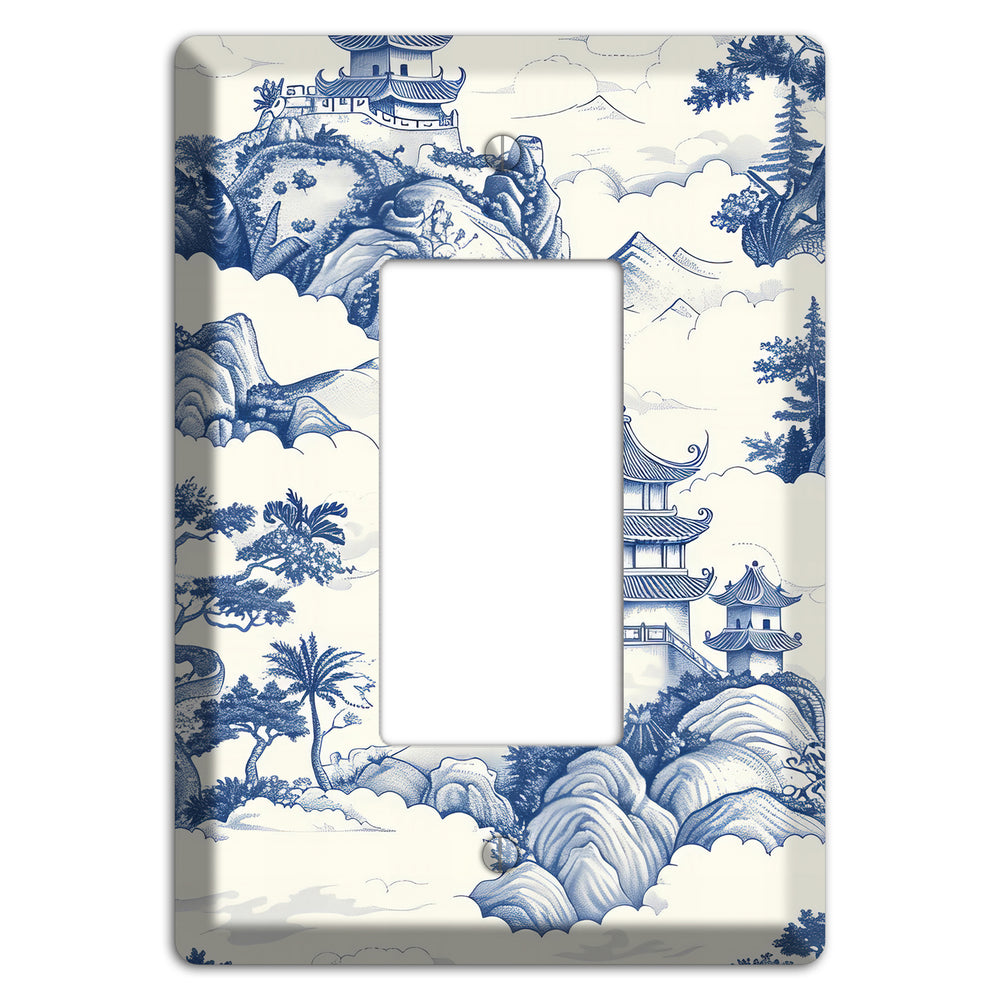 Celestial Pagoda Mist Rocker Wallplate