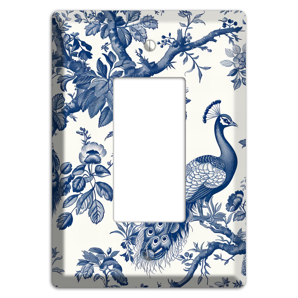 Peacock & Branch Rocker Wallplate