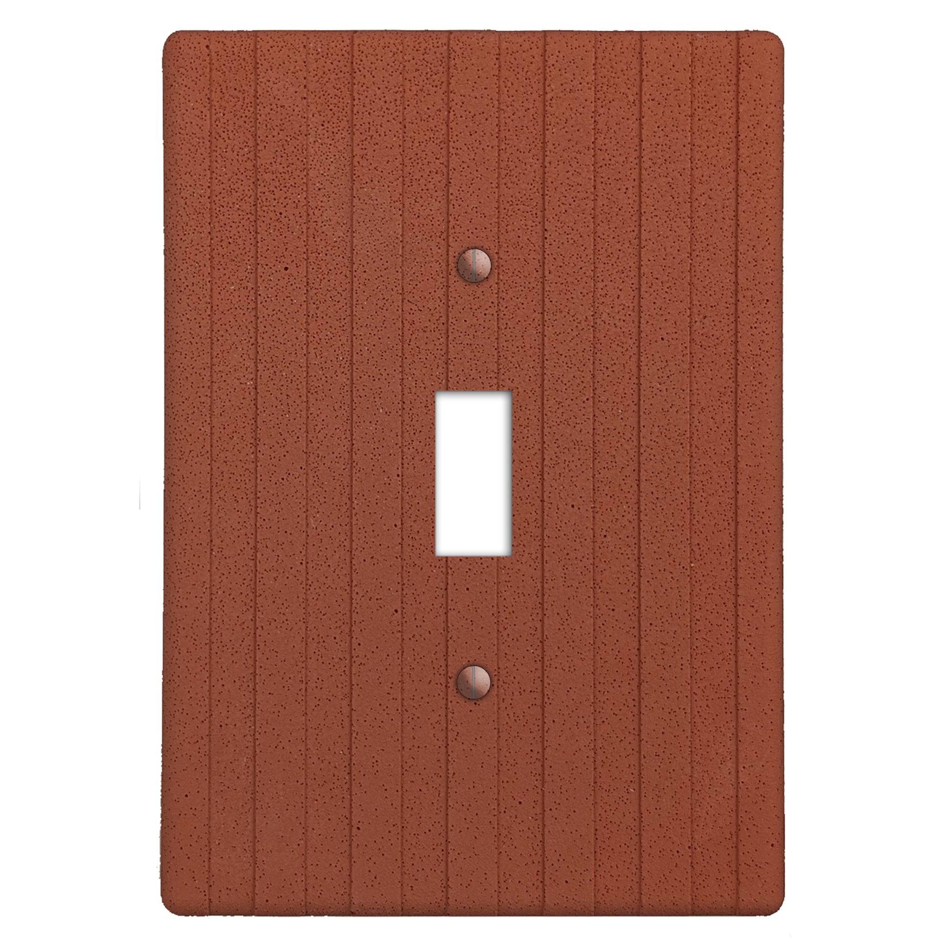 Terra Red Boho Stripes Switchplate Covers