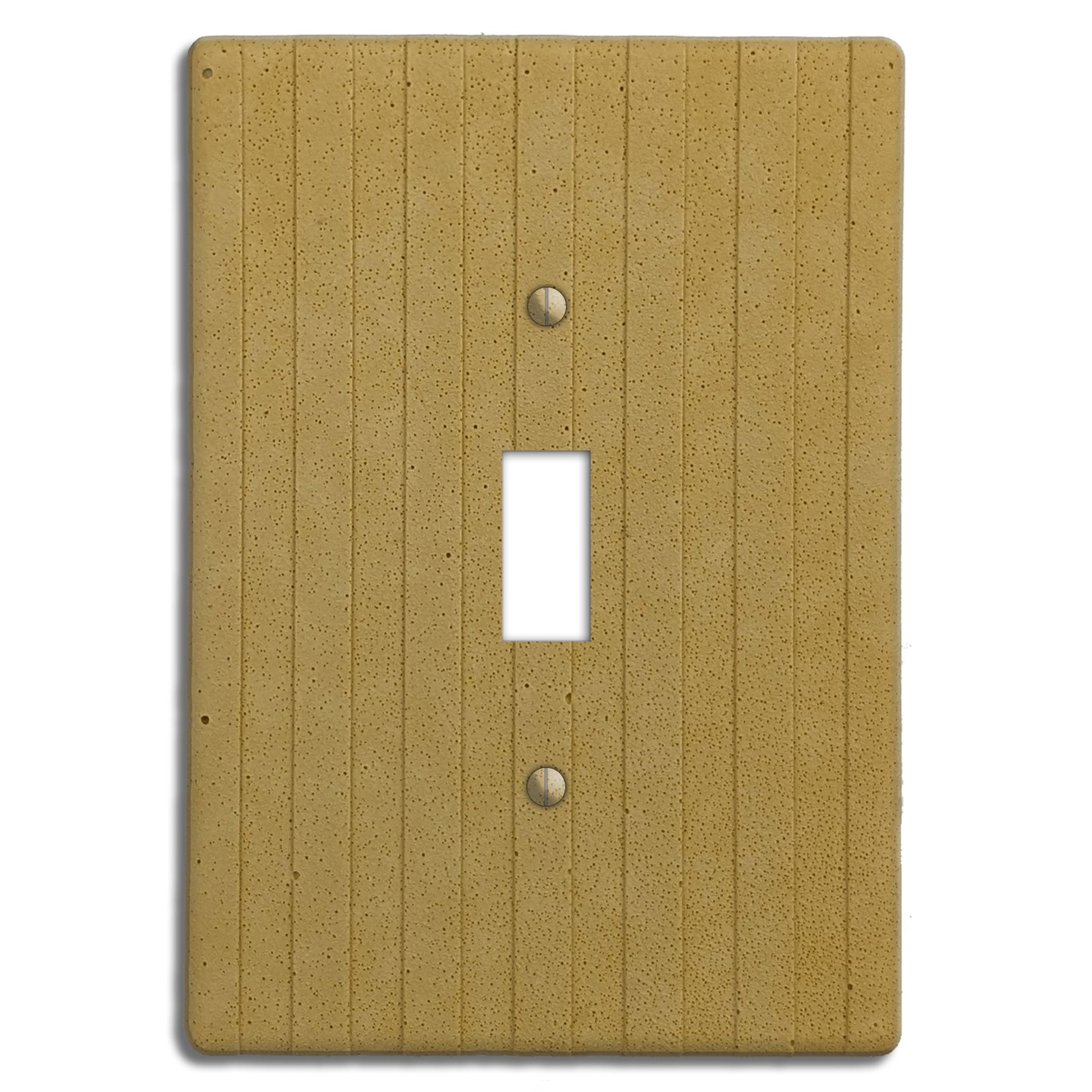 Saffron Yellow Boho Stripes Switchplate Covers