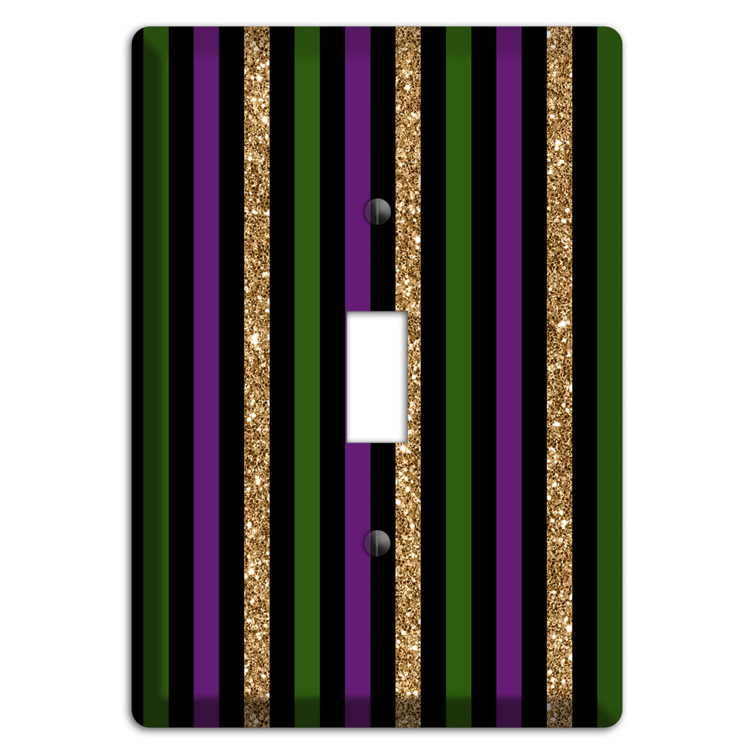 Carnival Stripes: Noir Cover Plates