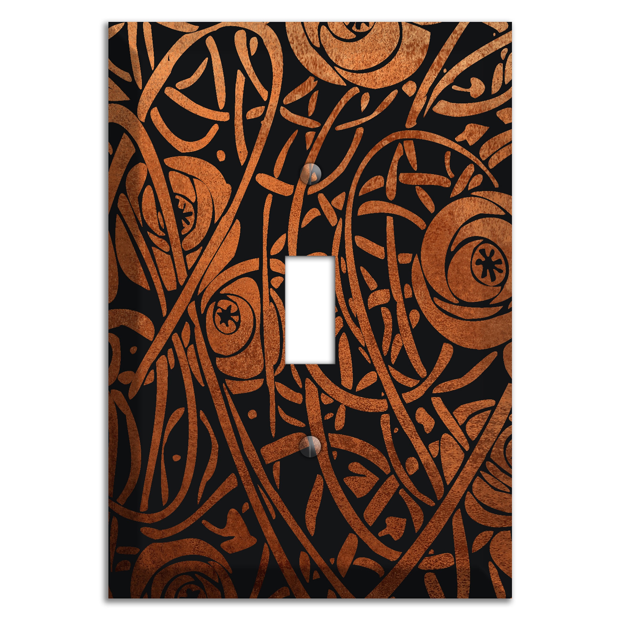 Antique Copper Vine Cipher Cover Plates
