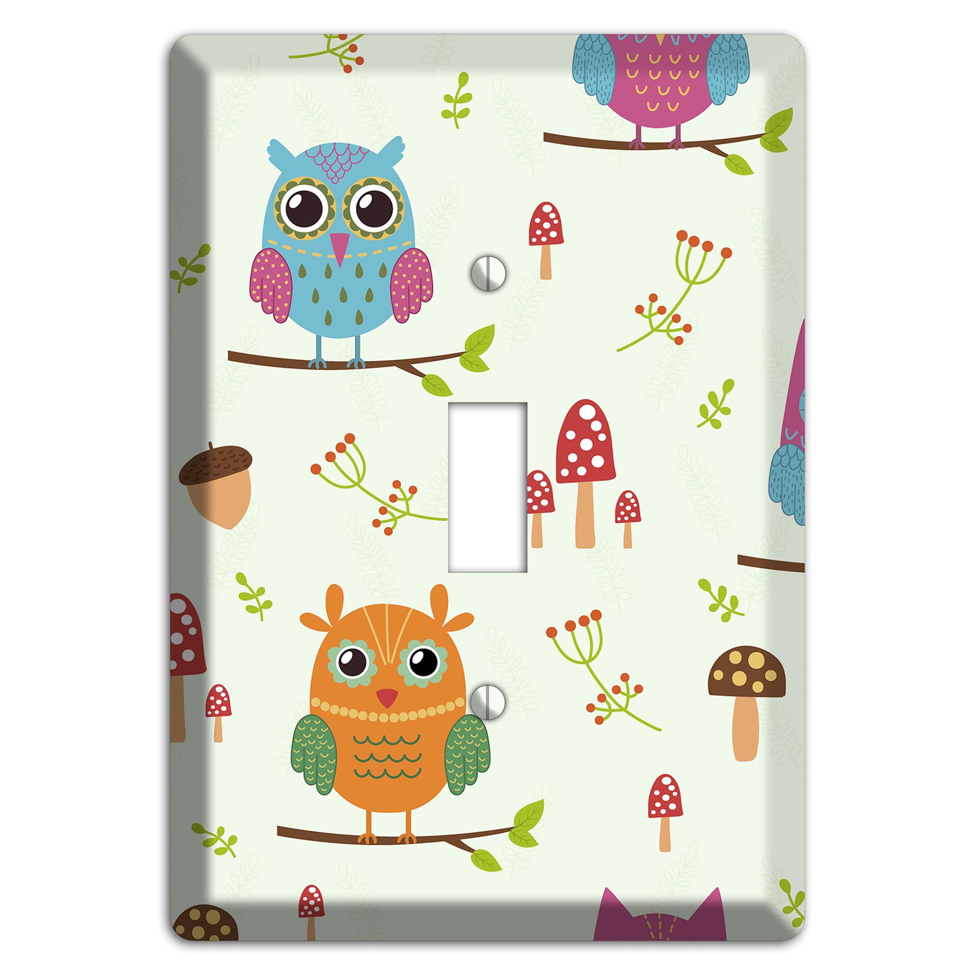 Forest Owls (Mint) Cover Plates
