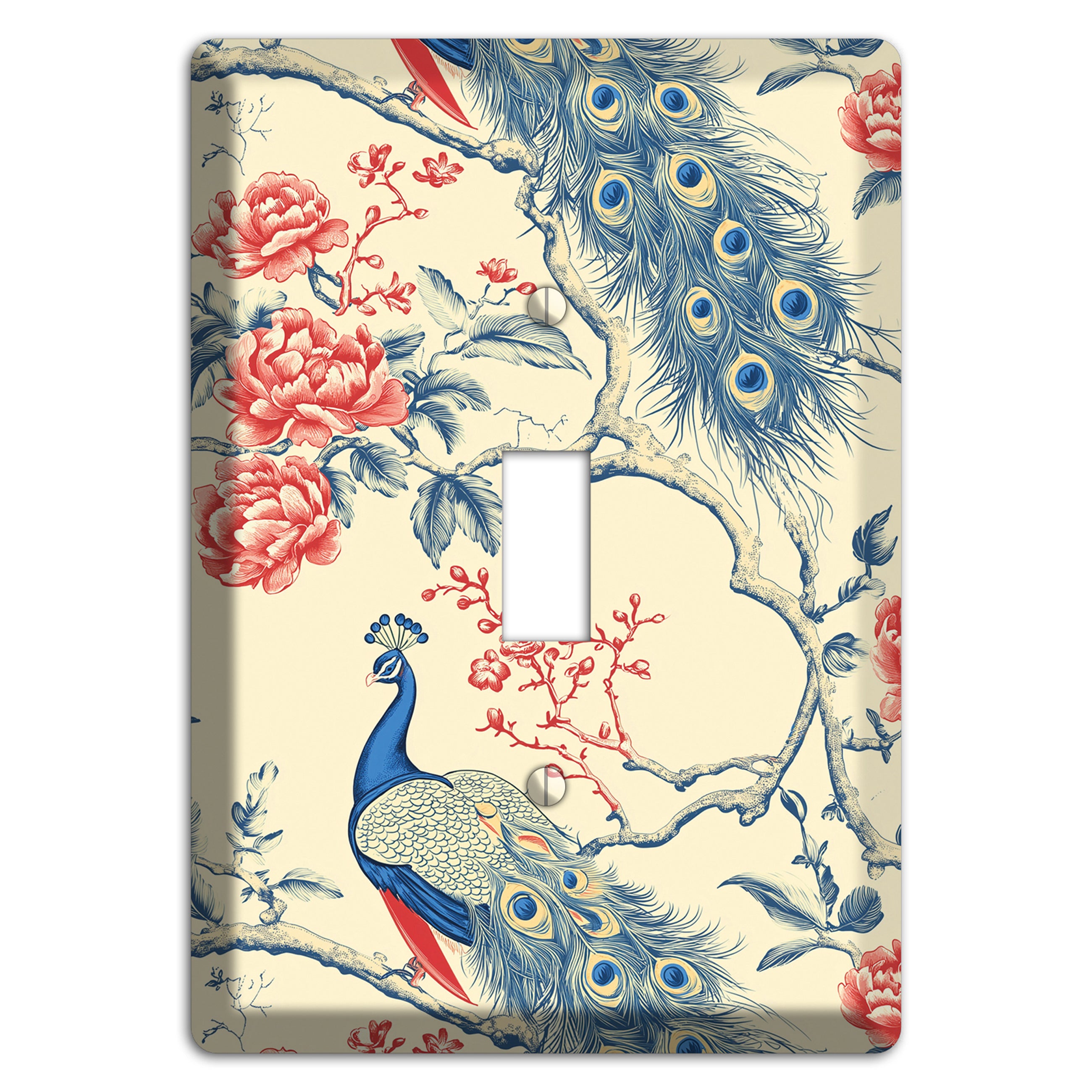 Peacock & Peony Cover Plates