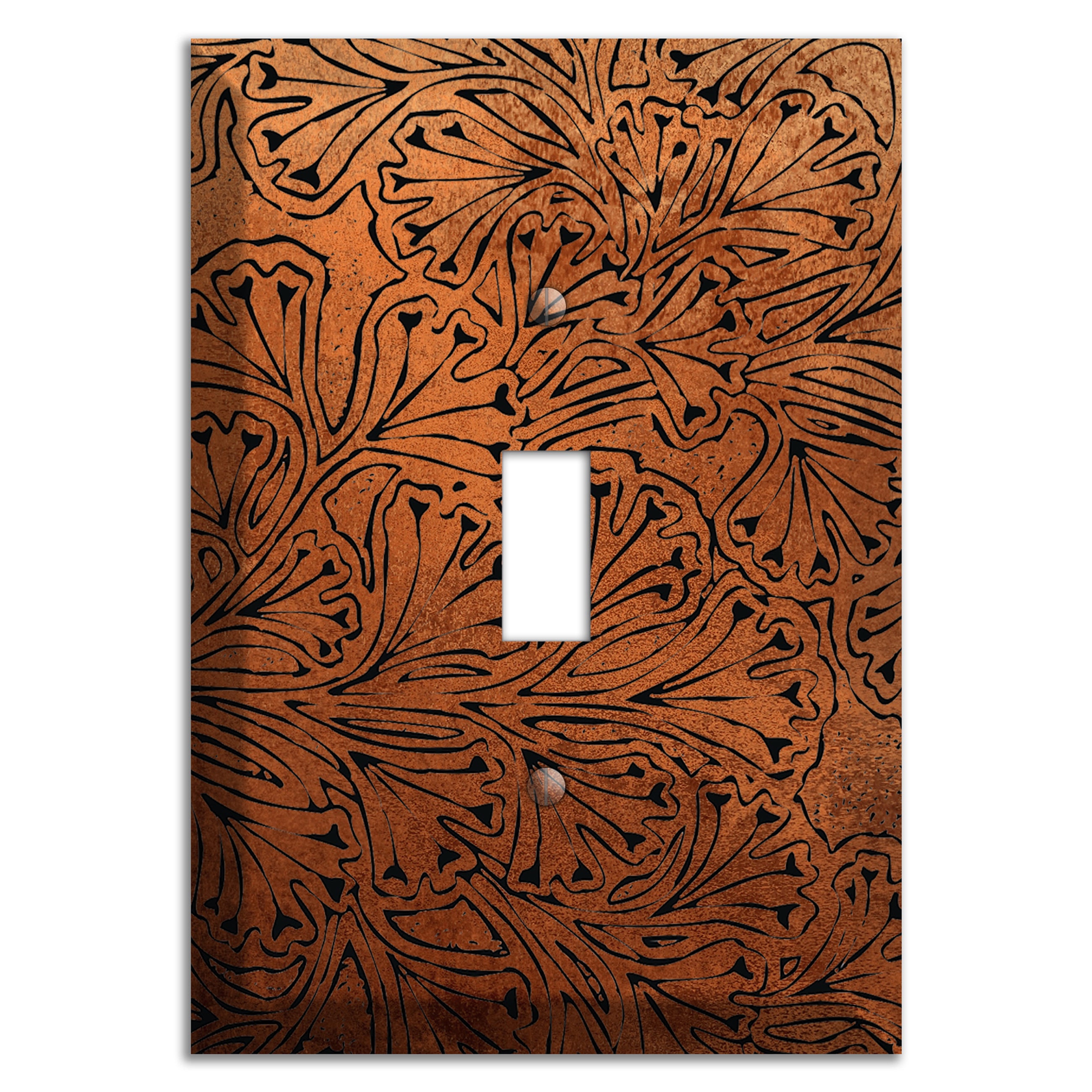 Antique Copper Maiden Fern Cover Plates