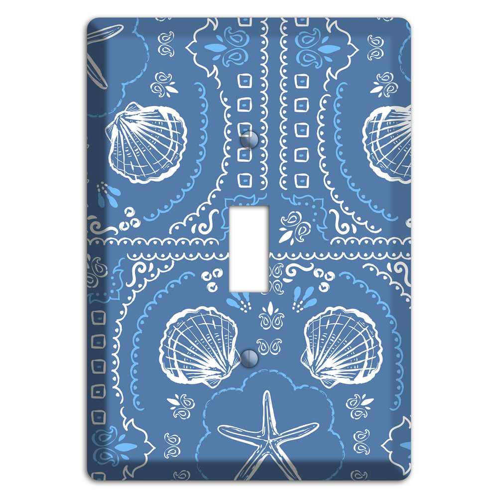 Cerulean Bandana Shore Cover Plates
