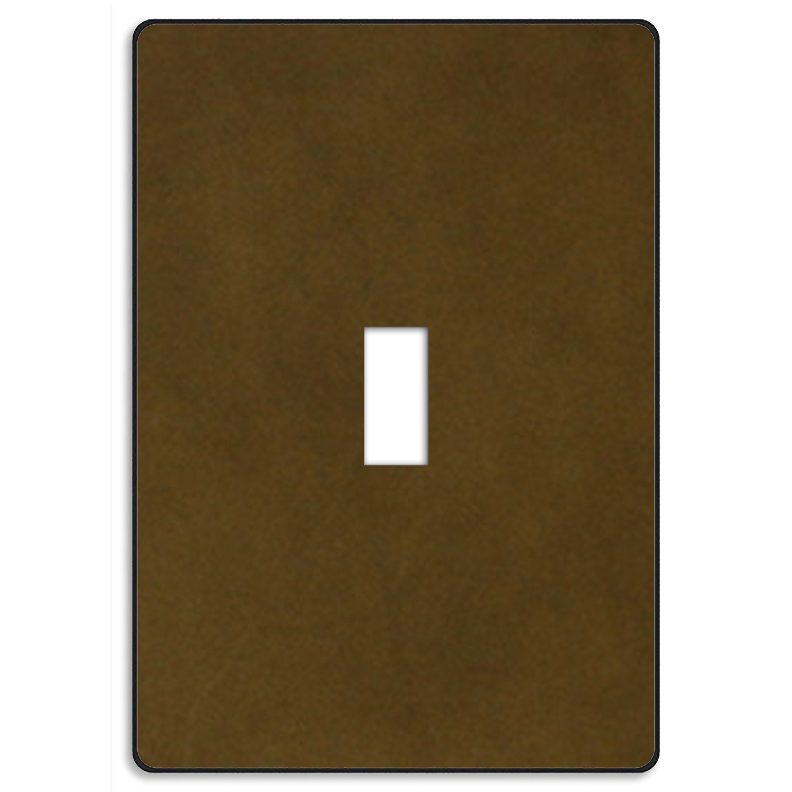 Screwless Leather Olive Cover Plates