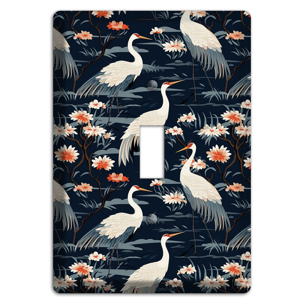 Navy Heron Nocturne Cover Plates