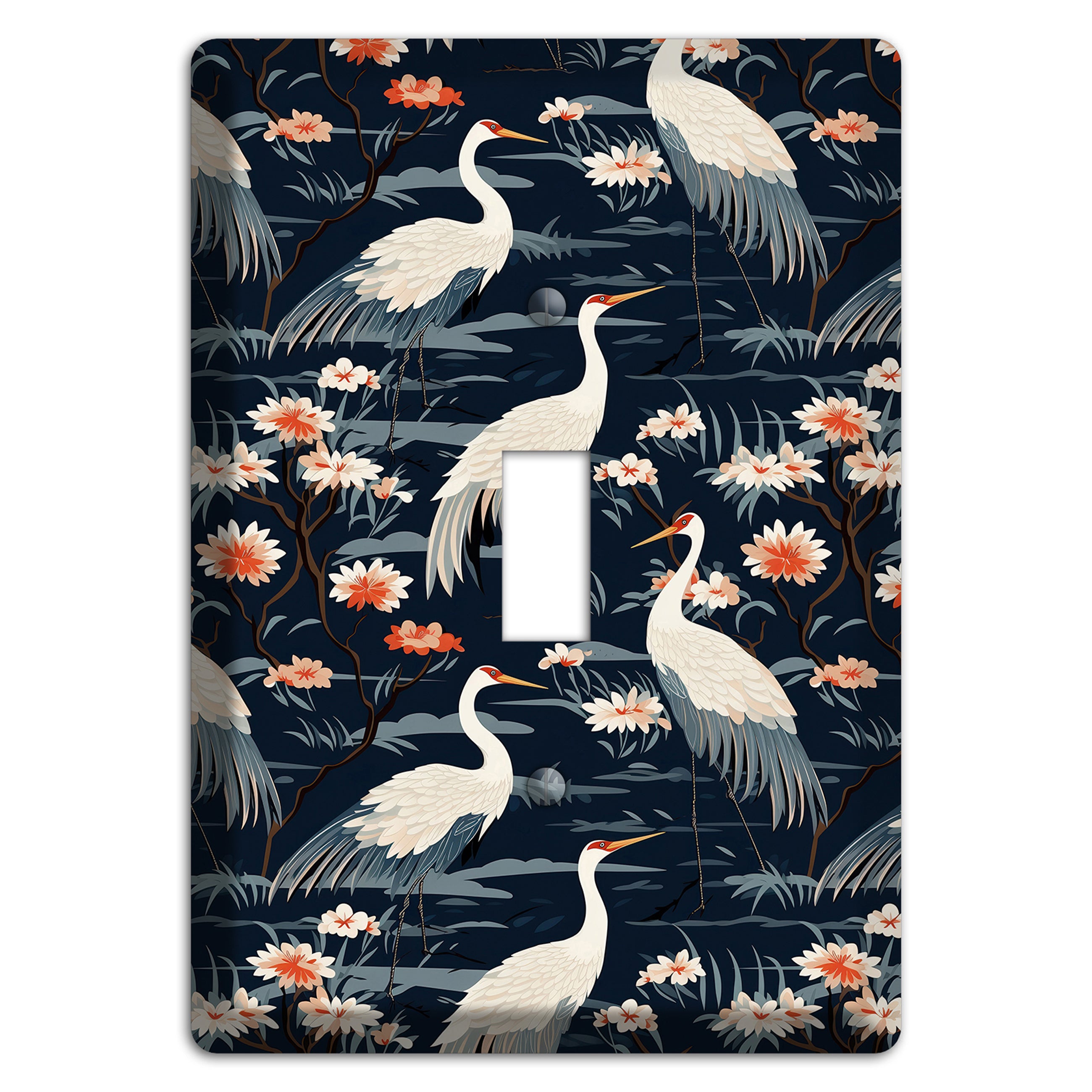 Navy Heron Nocturne Cover Plates