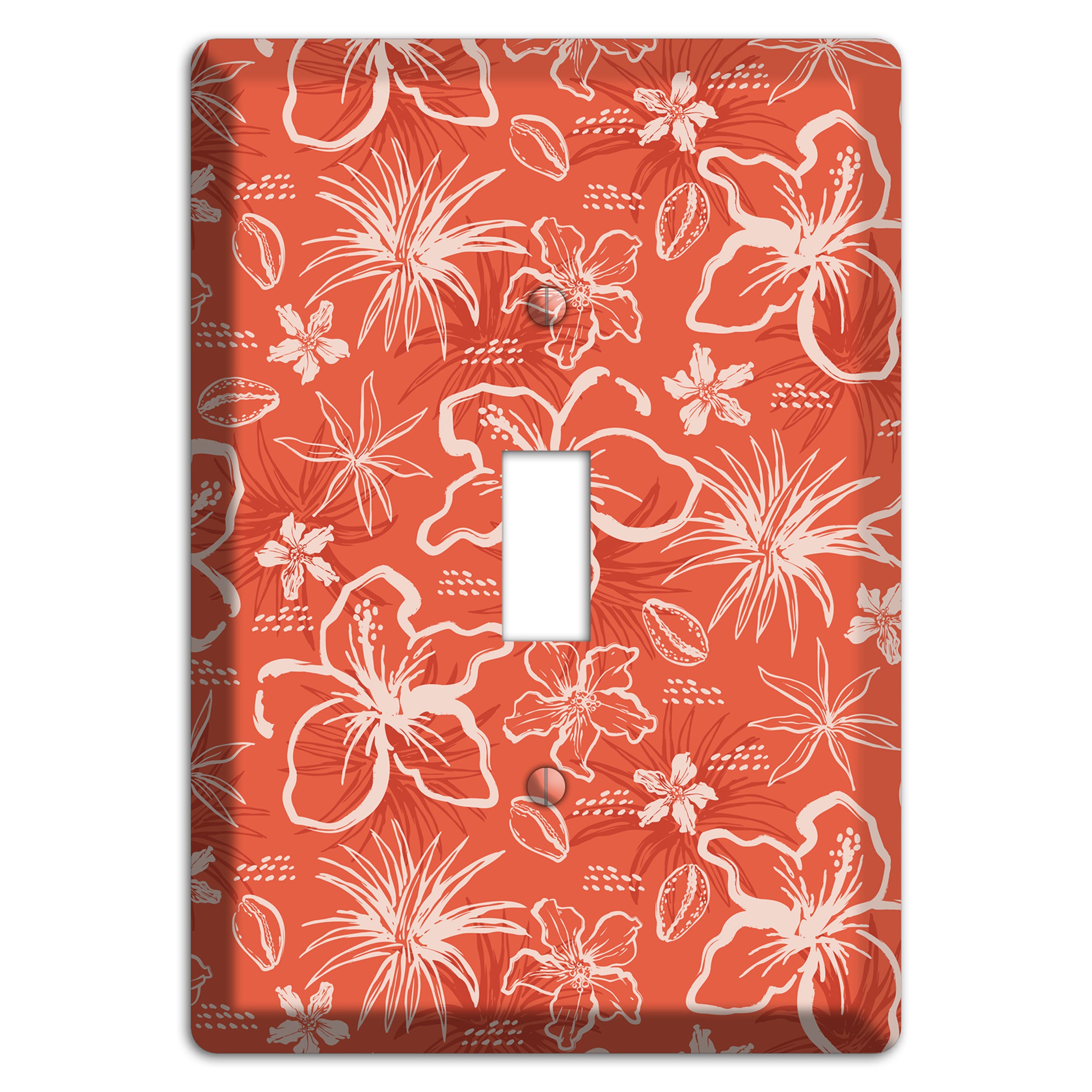Coral Hibiscus Reverie Cover Plates