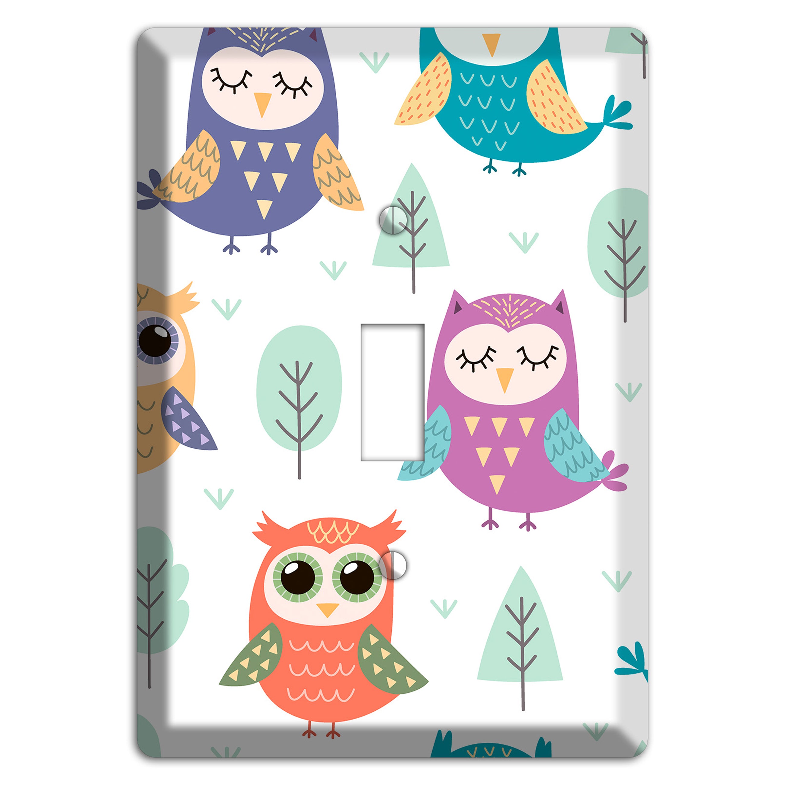 Dreamy Owls (White) Cover Plates