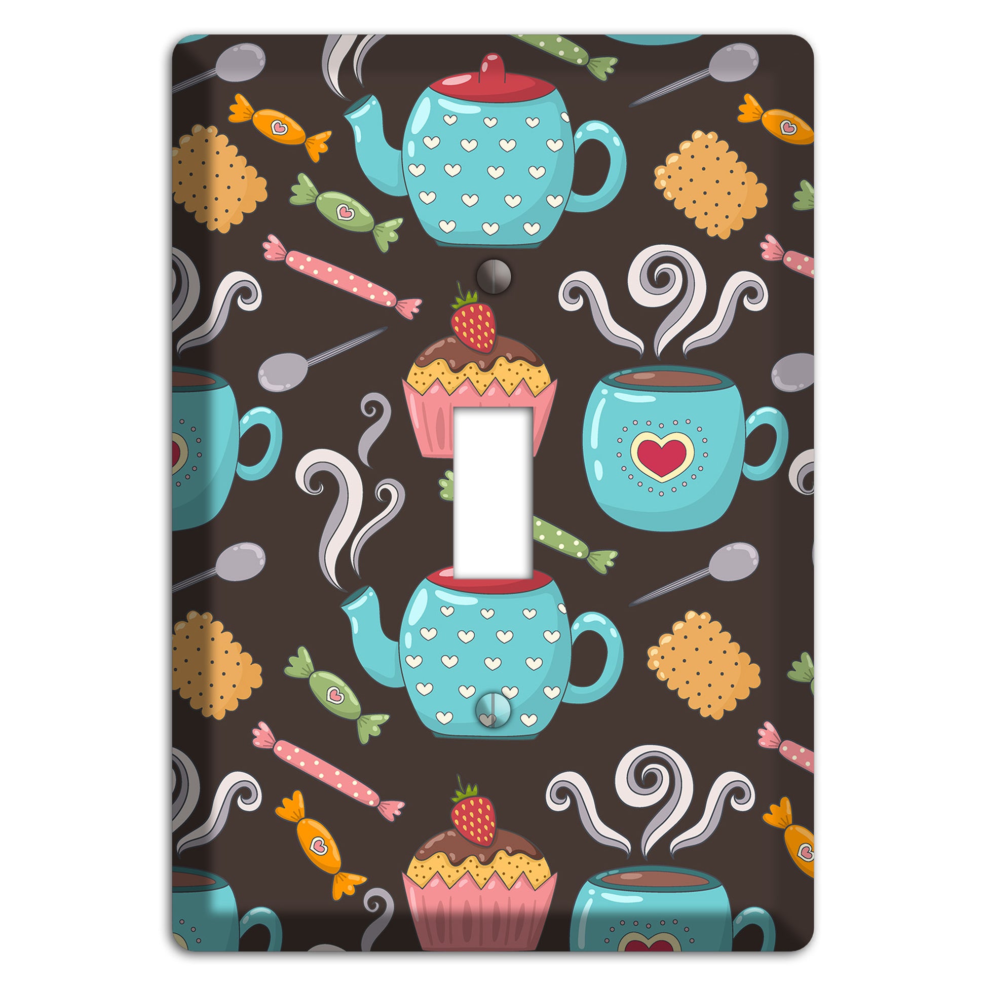 Sweet Tea Party (Brown) Cover Plates