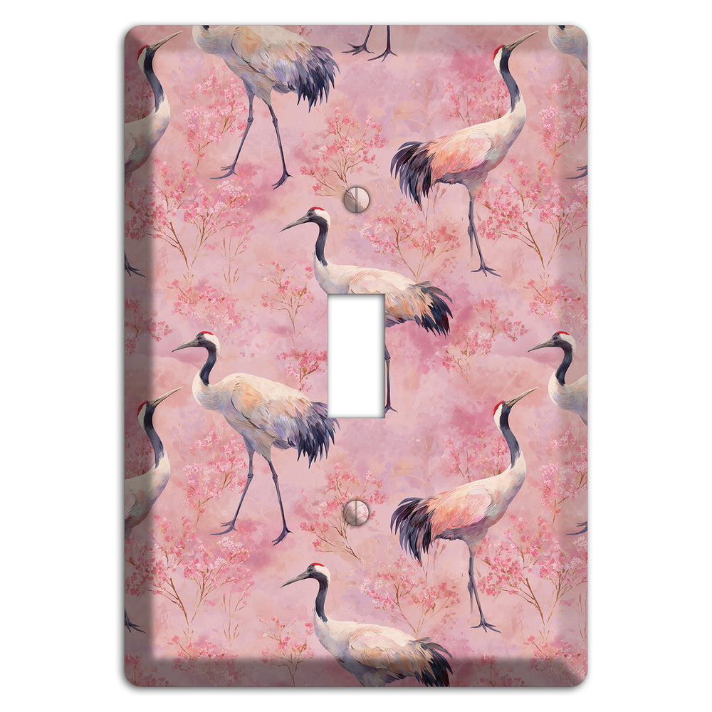 Blush Crane Reverie Cover Plates