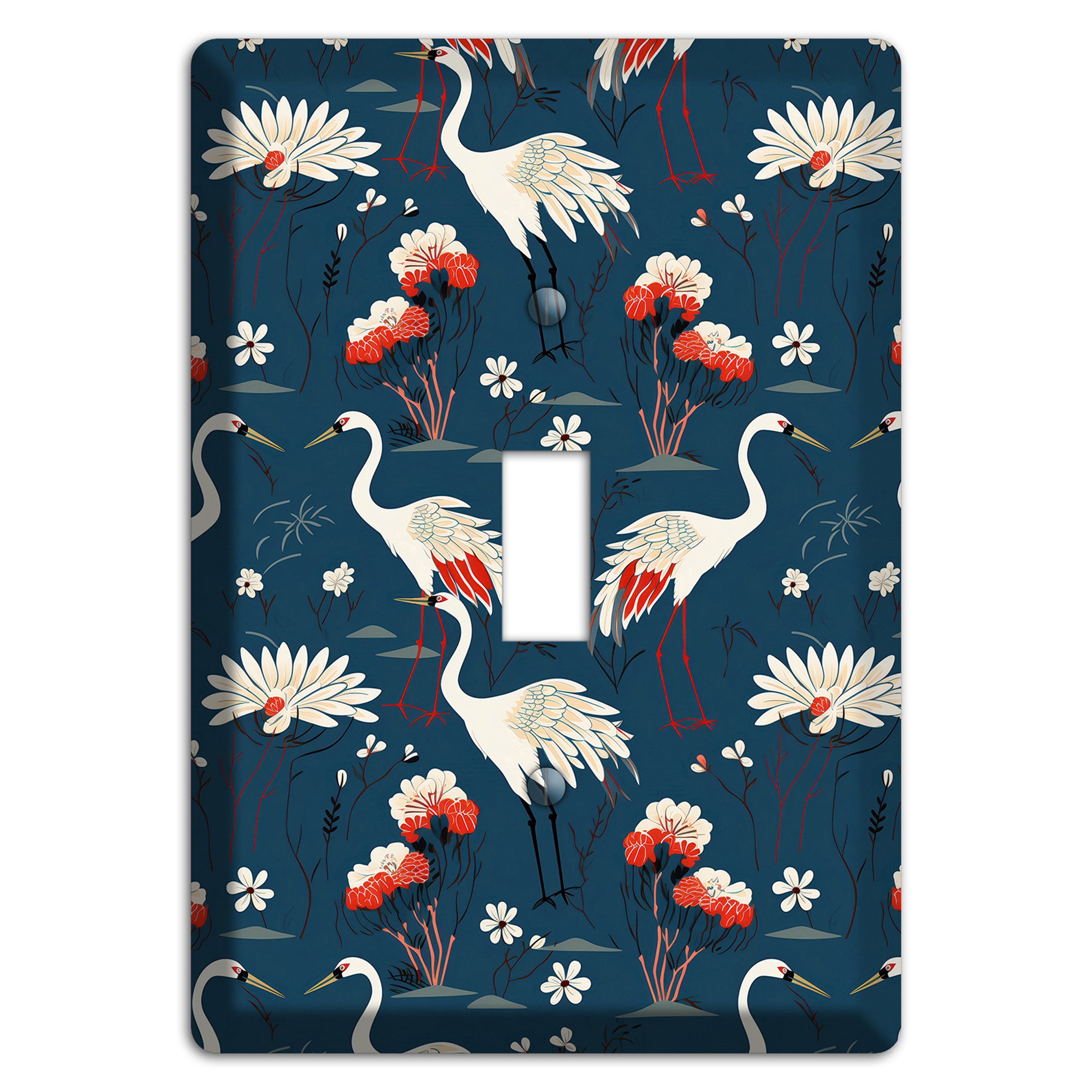 Sapphire Crane Meadow Cover Plates