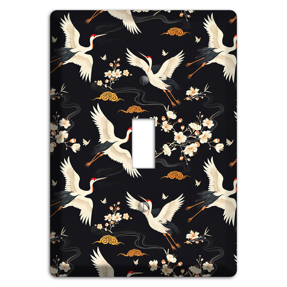 Obsidian Crane Nocturne Cover Plates