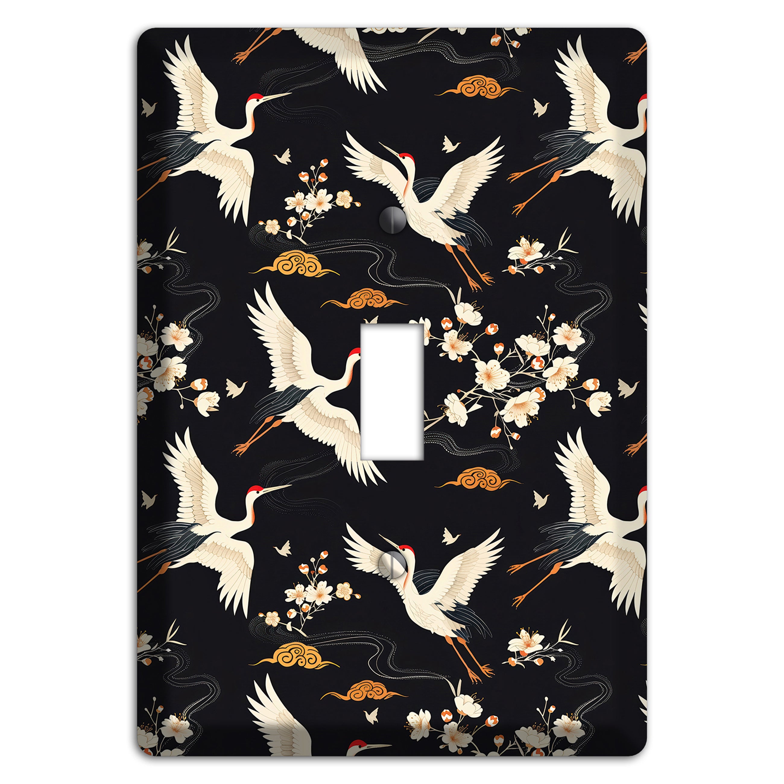 Obsidian Crane Nocturne Cover Plates