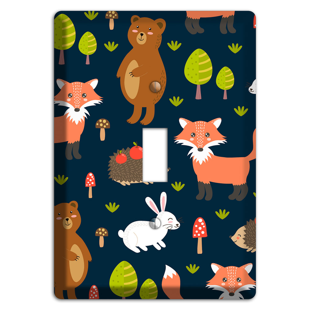Forest Critters (Navy) Cover Plates