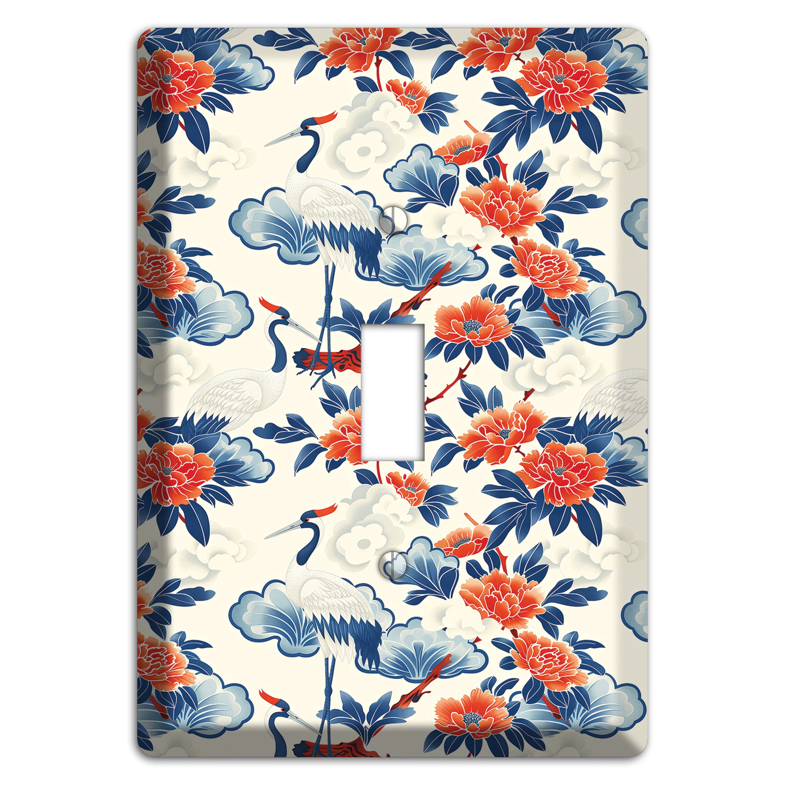 Peony & Crane Fete Cover Plates