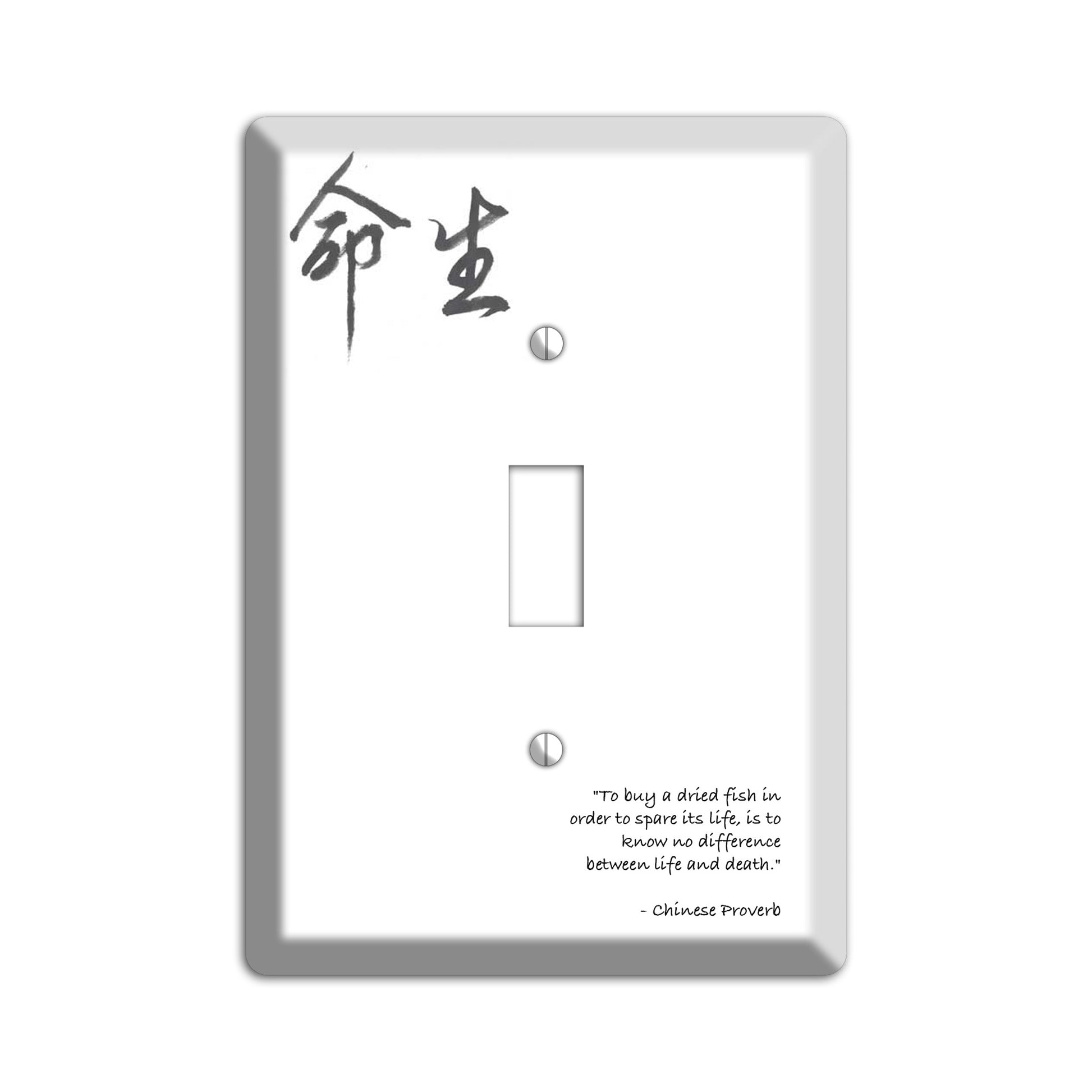 Life Chinese Proverbs Cover Plates