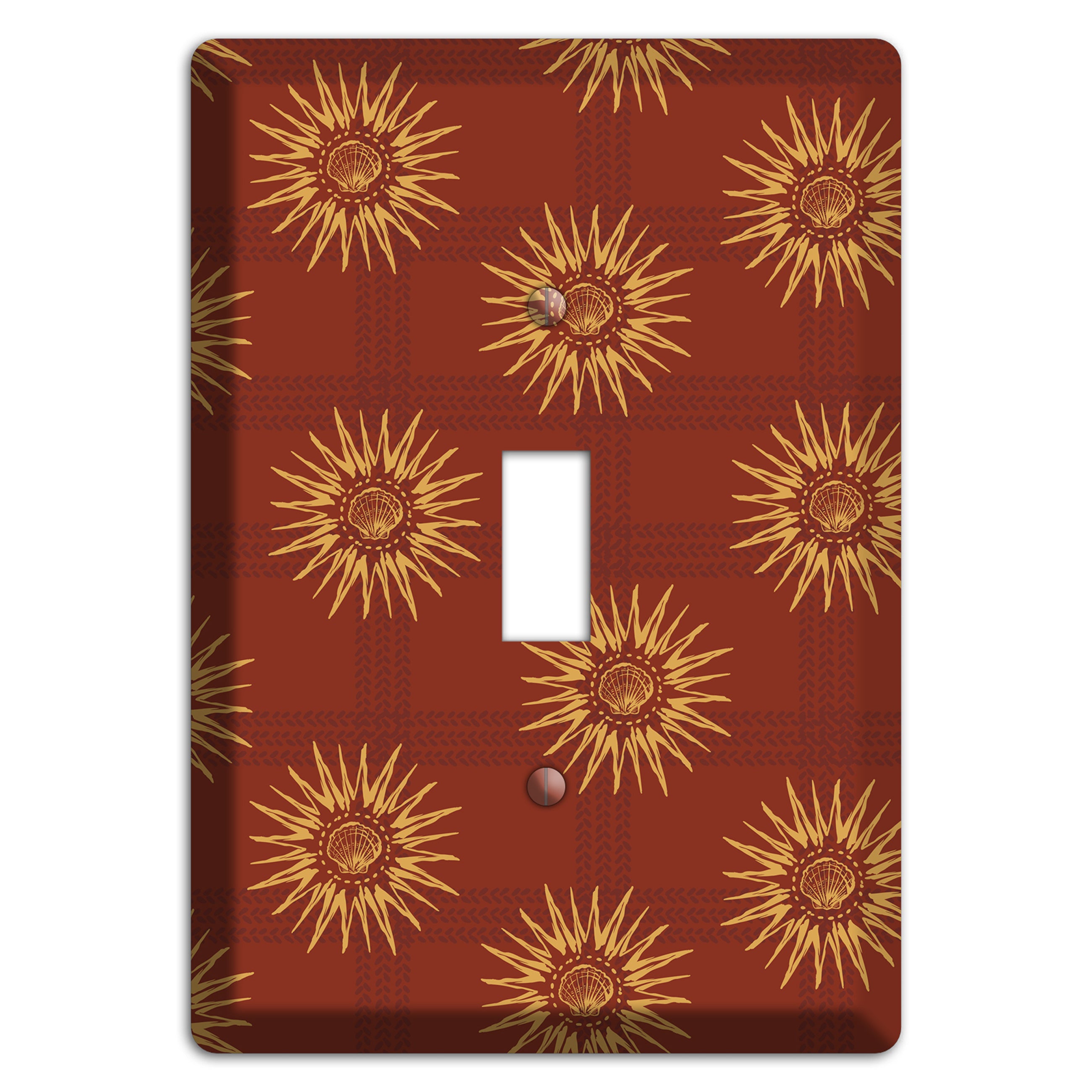 Russet Sun Plaid Cover Plates