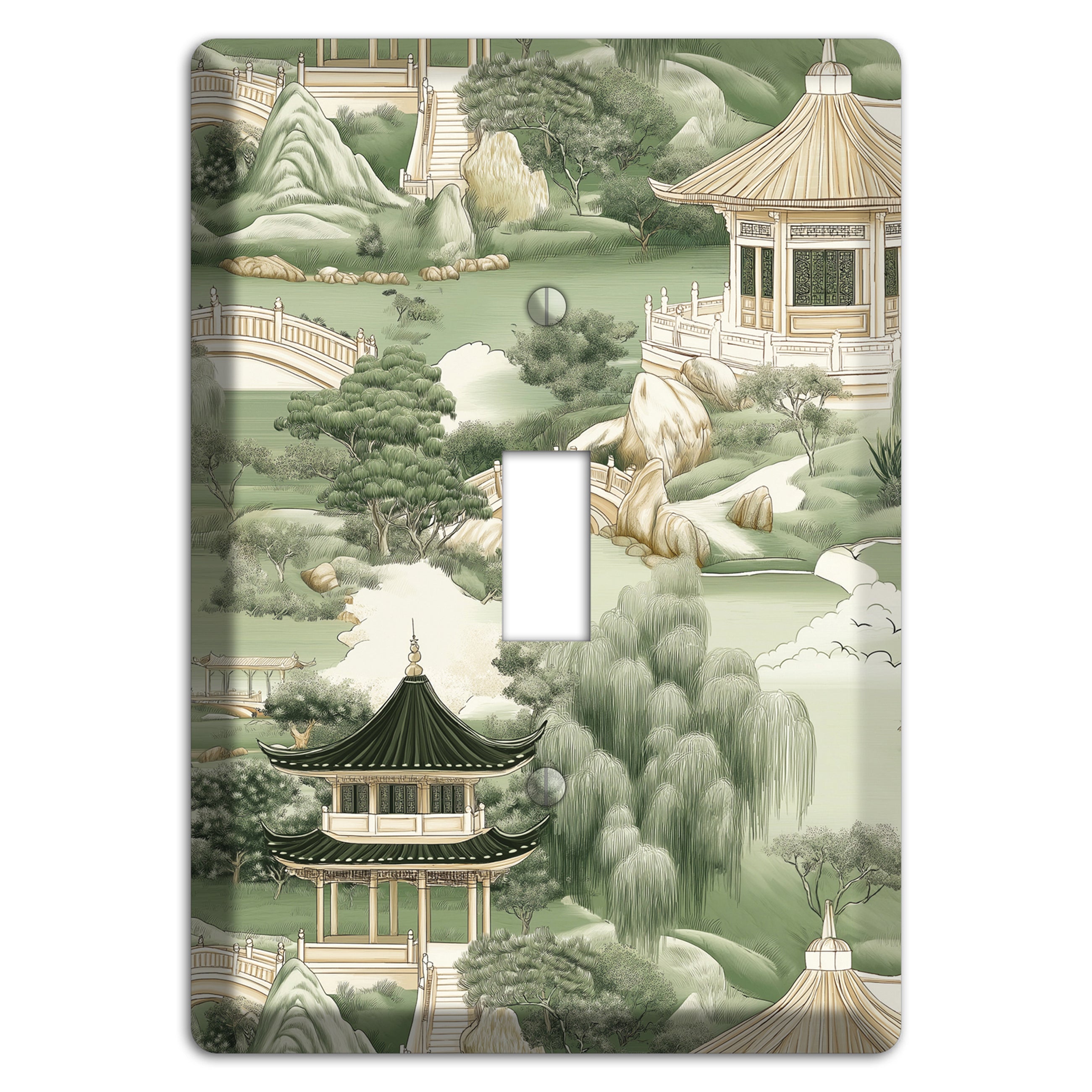 Jade Garden Toile Cover Plates