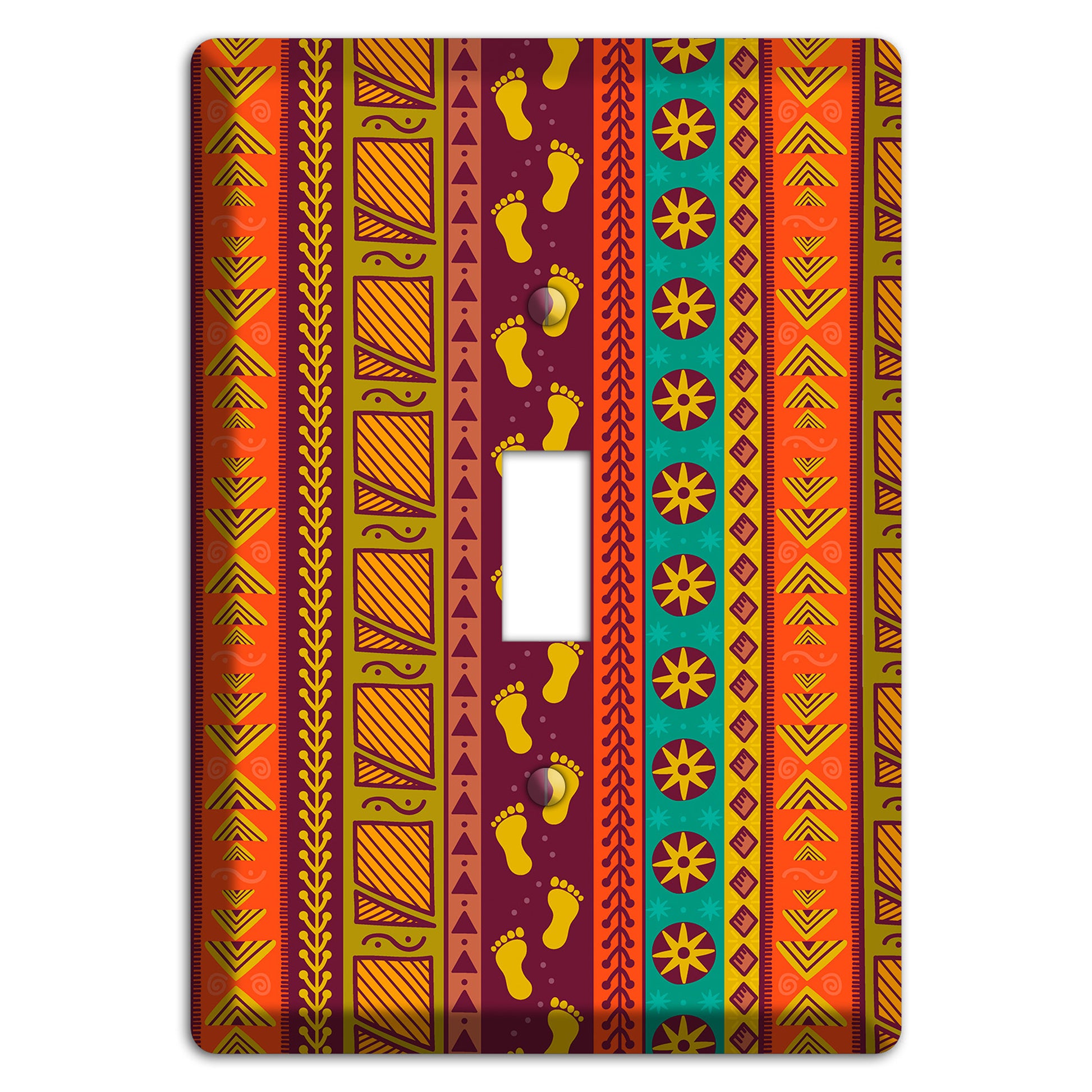 Tribal Footsteps Cover Plates