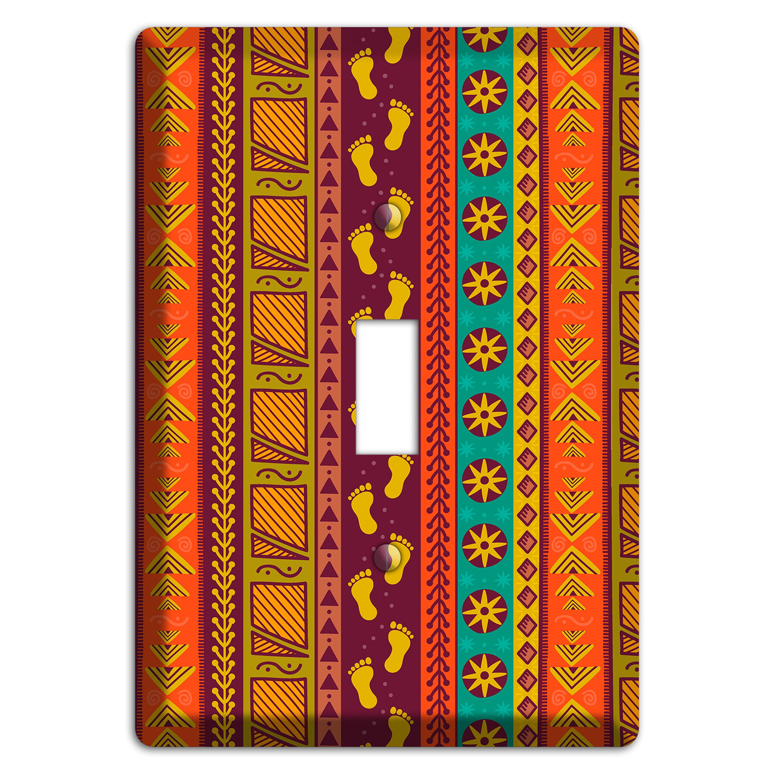 Tribal Footsteps Cover Plates