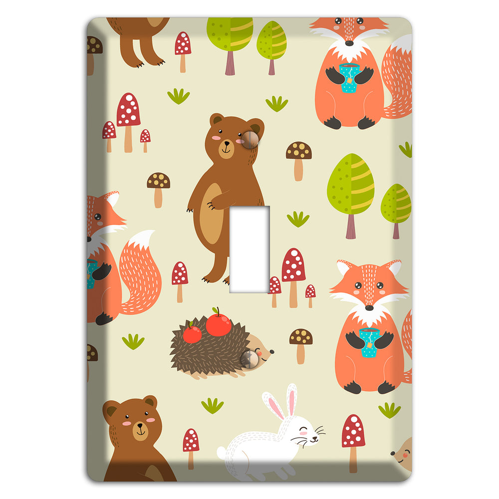 Forest Critters (Beige) Cover Plates