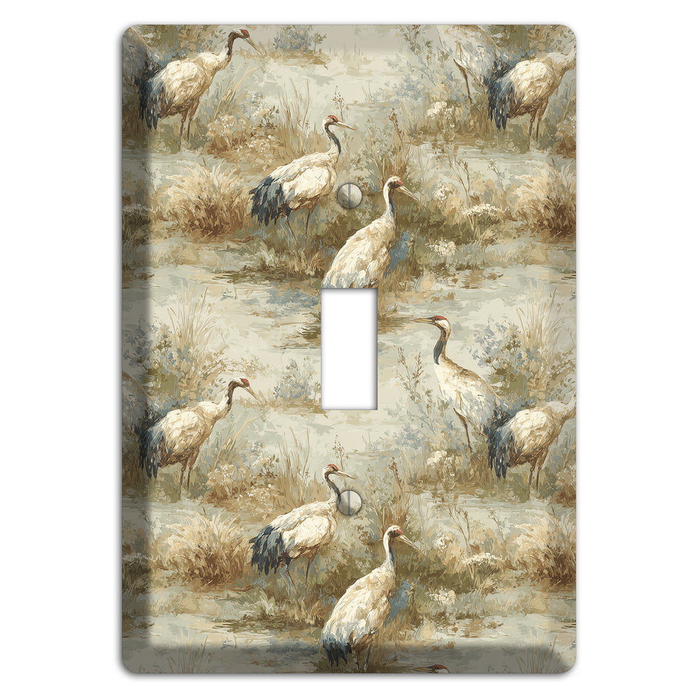 Marshland Crane Reverie Cover Plates