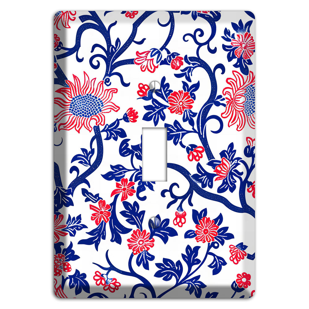 Crimson Vine Riot Cover Plates